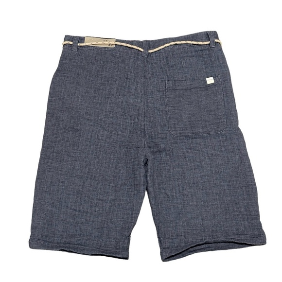 Zara Boys Youth 11/12 Large Shorts Chino Khakis Navy Blue Adjustable Stretch NWT - Picture 4 of 12